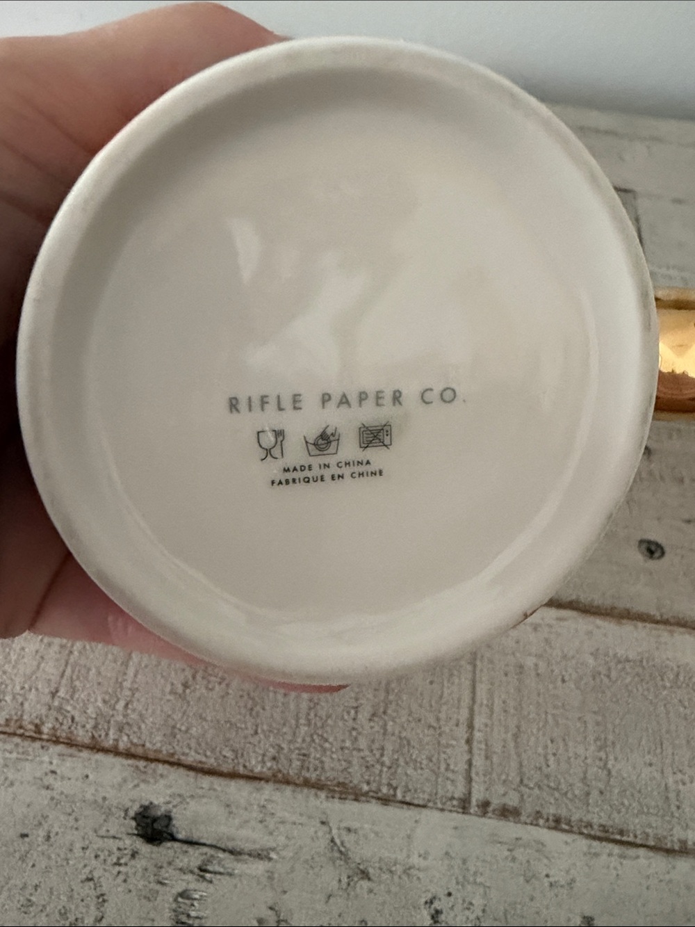 Anthropologie Rifle Paper Co. Porcelain Book Club Mug - Picture 2 of 8
